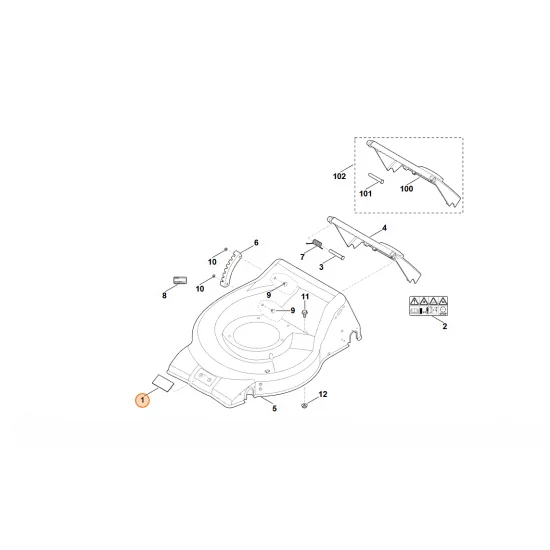 STIHL  tabliczka 0000 967 1001